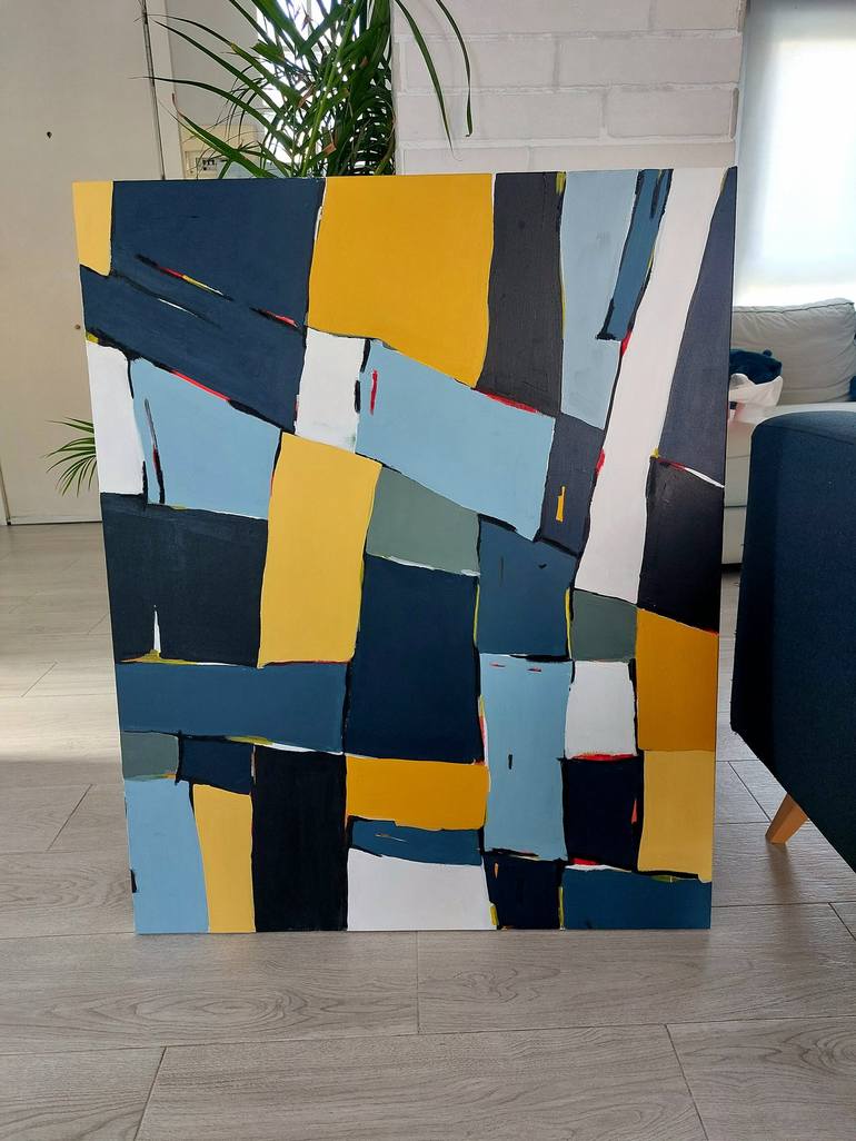 Original Abstract Painting by Paco Requena