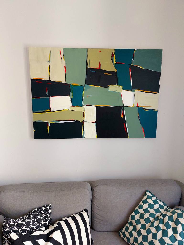 Original Abstract Painting by Paco Requena
