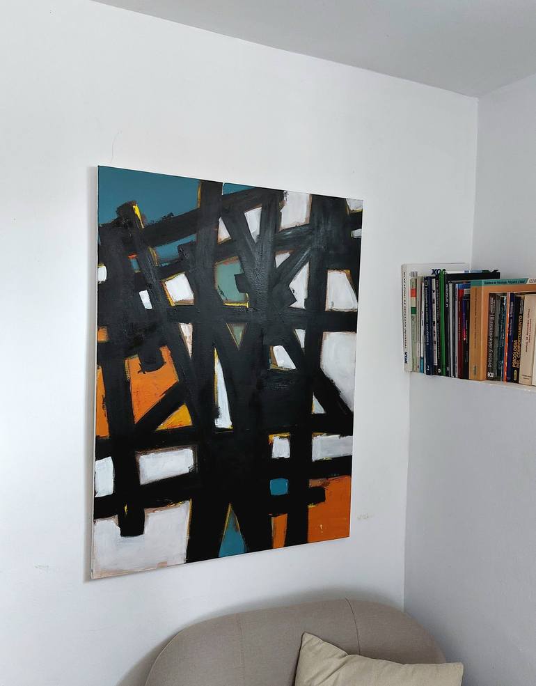 Original Expressionism Abstract Painting by Paco Requena