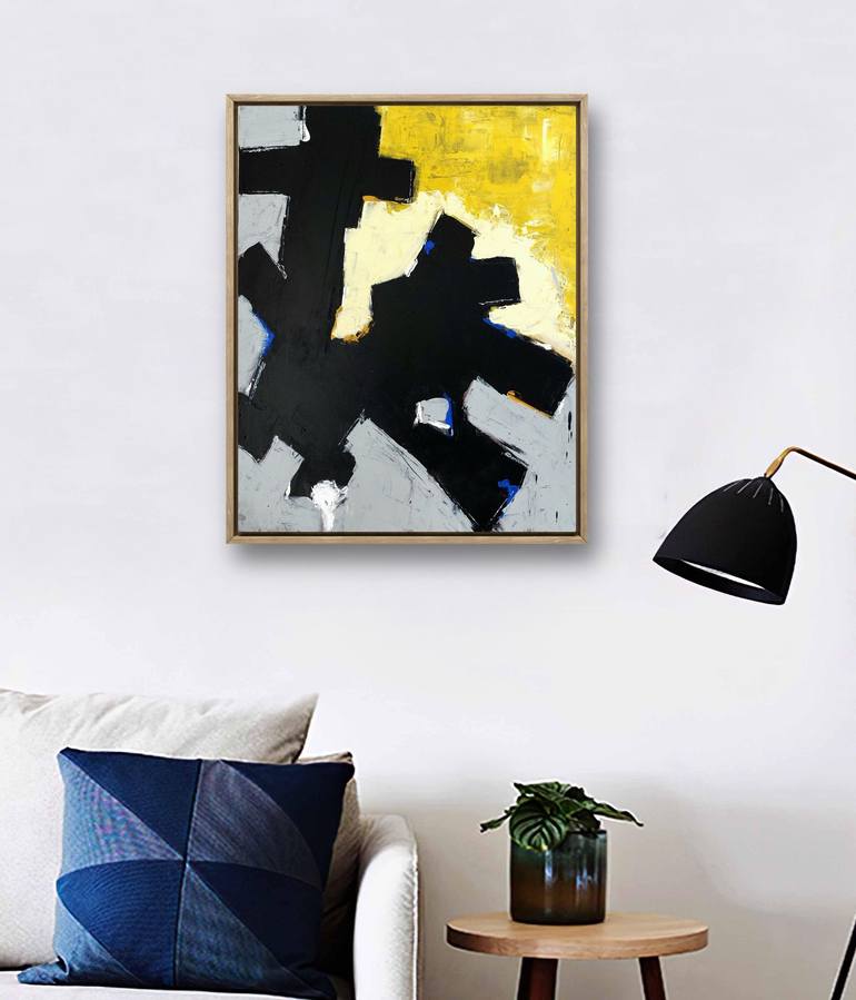 Original Abstract Painting by Paco Requena