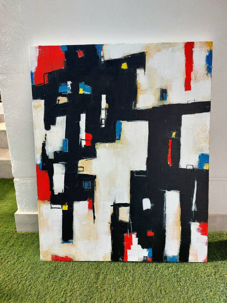 Original Abstract Painting by Paco Requena