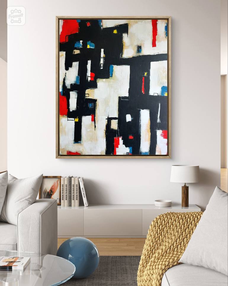 Original Abstract Expressionism Abstract Painting by Paco Requena