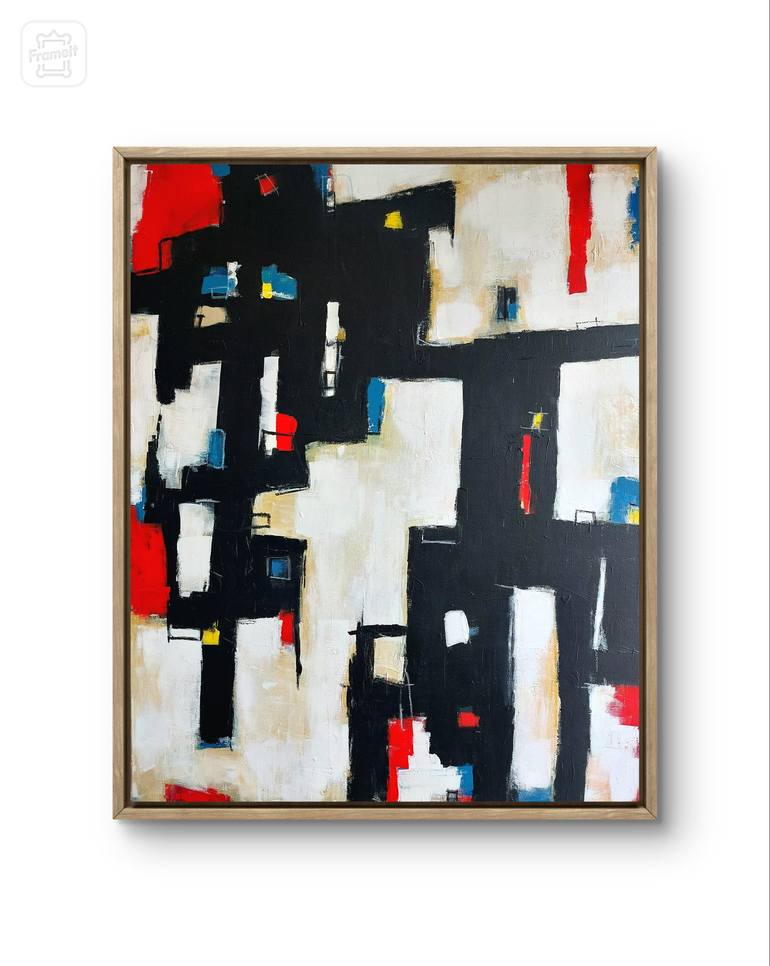 Original Abstract Painting by Paco Requena