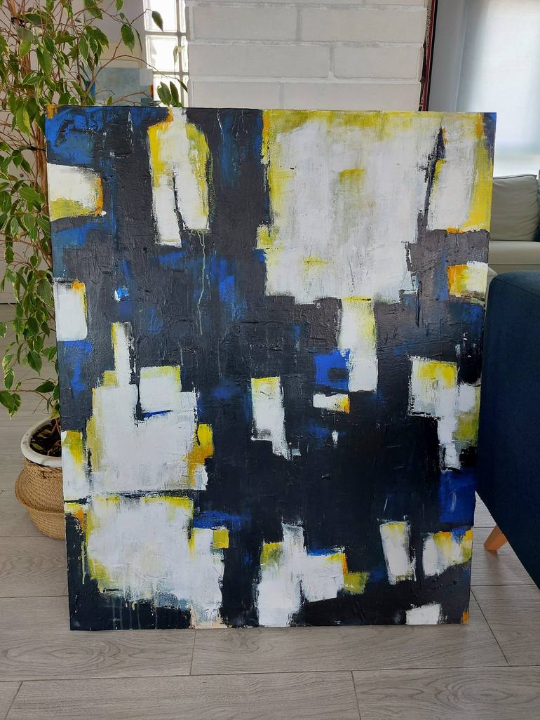 Original Abstract Expressionism Abstract Painting by Paco Requena