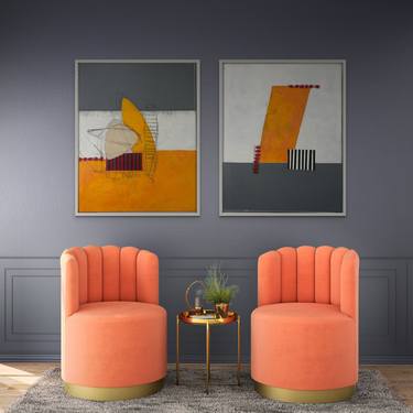 Original Modern Abstract Paintings by Margret Trimborn