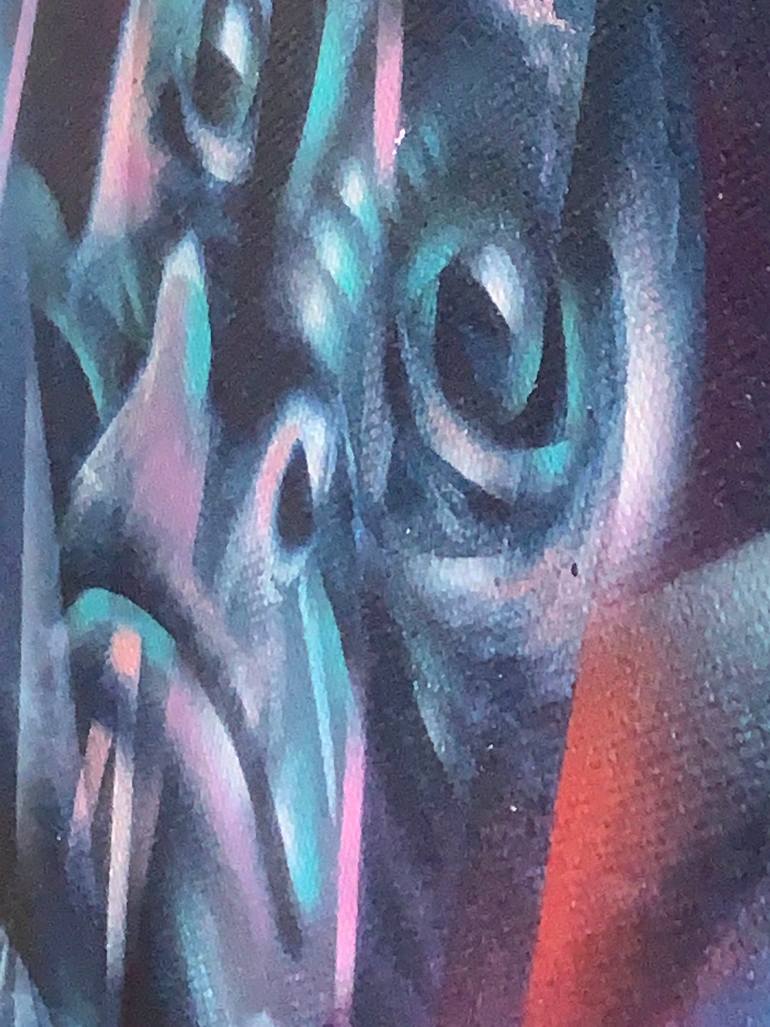 Original Abstract Nature Painting by Mauricio Jose Miranda Alvarado