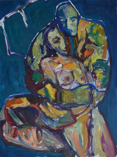 Print of Abstract Expressionism Love Paintings by Bakhtiyar Serekeev