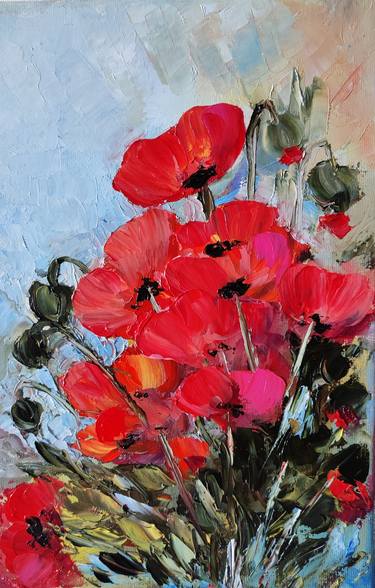 Print of Floral Paintings by Violetka Boycheva