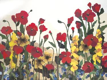 Original Floral Collage by Calvin Hoff