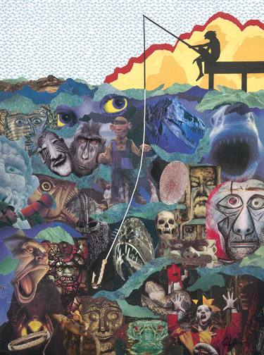 Original Conceptual Fantasy Collage by Calvin Hoff