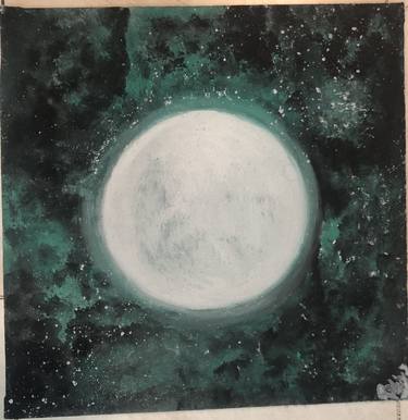 Original Illustration Outer Space Paintings by Rabiya Owais