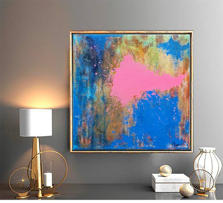 Original Expressionism Abstract Painting by Lema Aydin