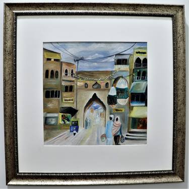 Copy of Streets of Lahore - oil painting thumb