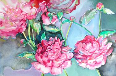 Print of Floral Paintings by Katya Atanasova