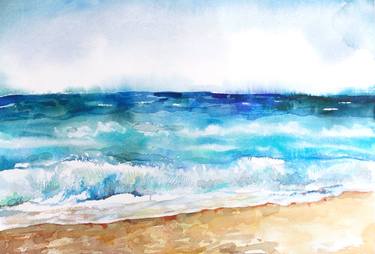 Print of Fine Art Seascape Paintings by Katya Atanasova