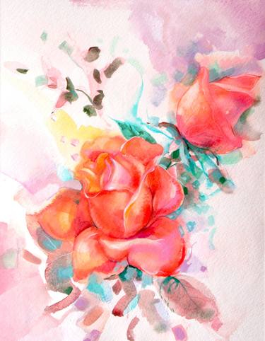 Print of Fine Art Floral Paintings by Katya Atanasova