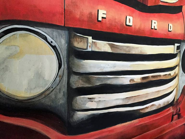 Original Art Deco Transportation Painting by Jolene Dames