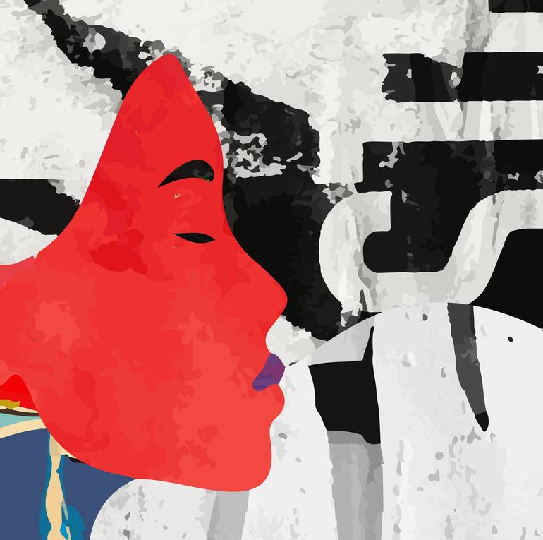 Original Abstract Pop Culture/Celebrity Digital by Gustavo Cheneaux