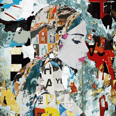 Original Abstract Women Mixed Media by Gustavo Cheneaux