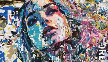 Original Abstract Pop Culture/Celebrity Mixed Media by Gustavo Cheneaux