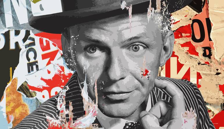 Original Pop Culture/Celebrity Digital by Gustavo Cheneaux | Abstract Art on Fine Art Paper | Strangers In the Night