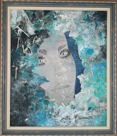 Original Contemporary Women Mixed Media by Velina Lubenova