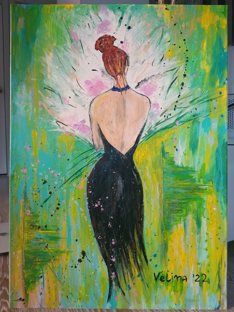 Original Contemporary Women Painting by Velina Lubenova