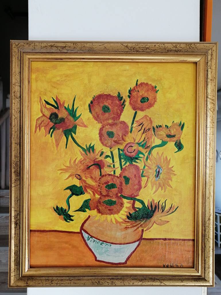 Original Fine Art Floral Painting by Velina Lubenova