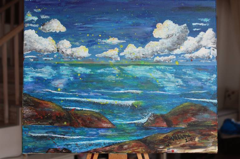 Original Seascape Painting by Velina Lubenova