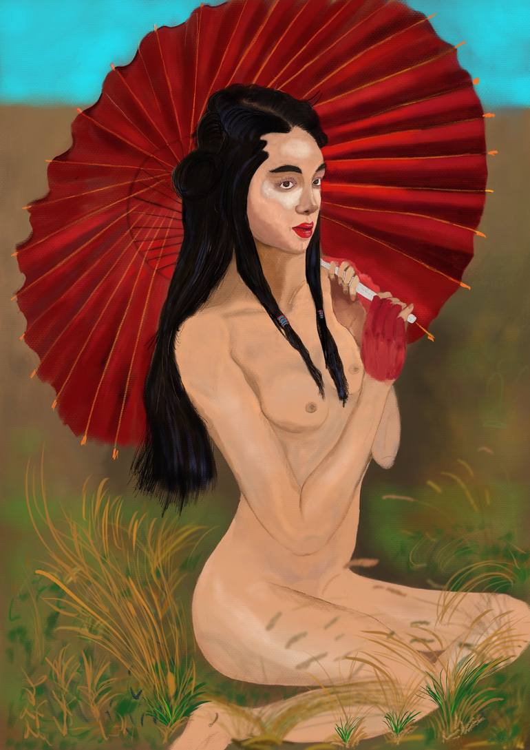 Japanese Girl Digital by Reimund Konrad | Saatchi Art