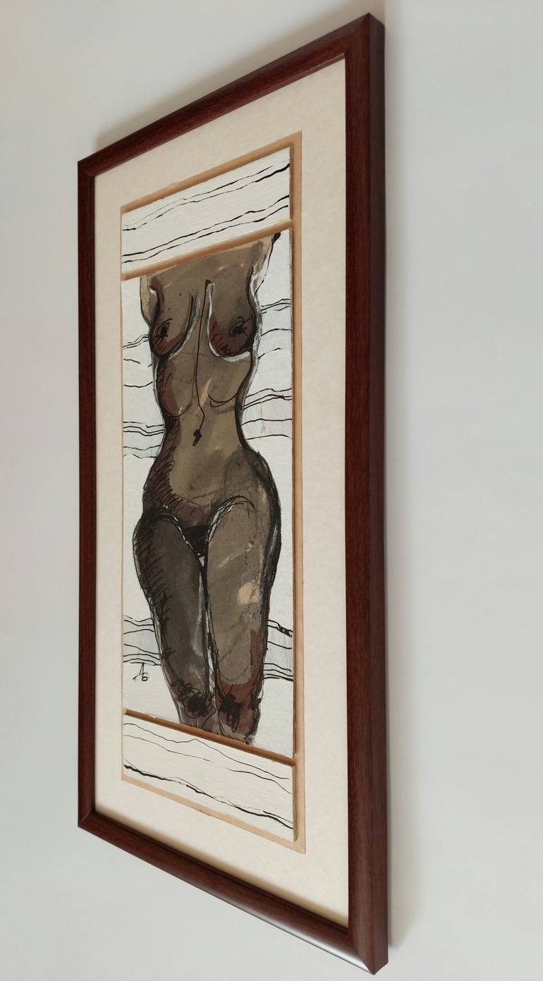 Original Contemporary Body Drawing by Dilyana Belcheva