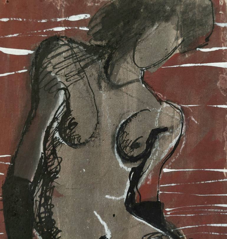 Original Figurative Women Drawing by Dilyana Belcheva