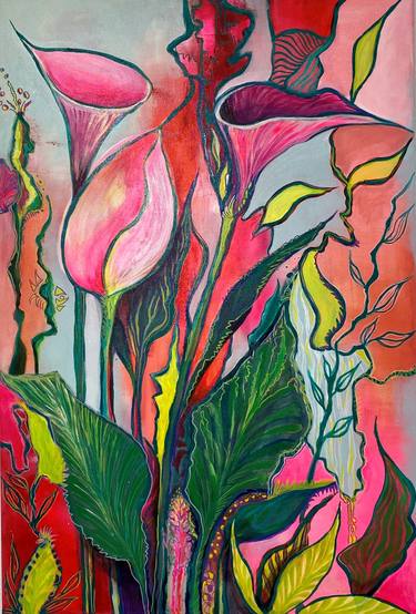 Print of Art Deco Botanic Paintings by Jutta Reindler