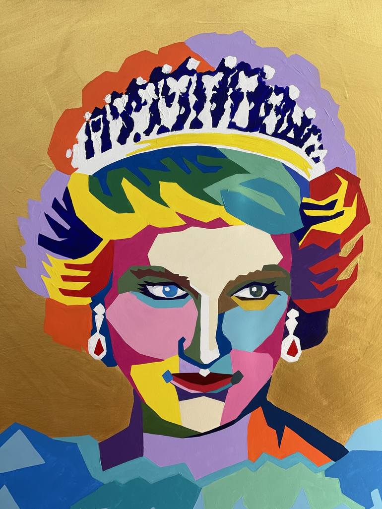 Lady Diana Spencer Pop Art Painting by Azzurra Lo Bello | Saatchi Art