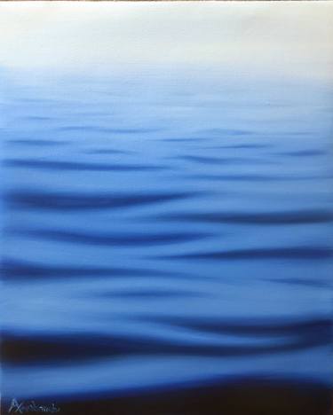 Print of Realism Seascape Paintings by Angeliki Charalampopoulou