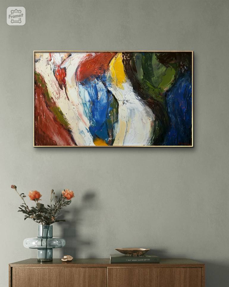 Original Abstract Painting by Angeliki Charalampopoulou
