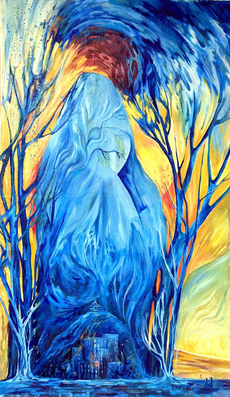 The Sword Of Damocles Painting by Michael Hayter | Saatchi Art Netherlands