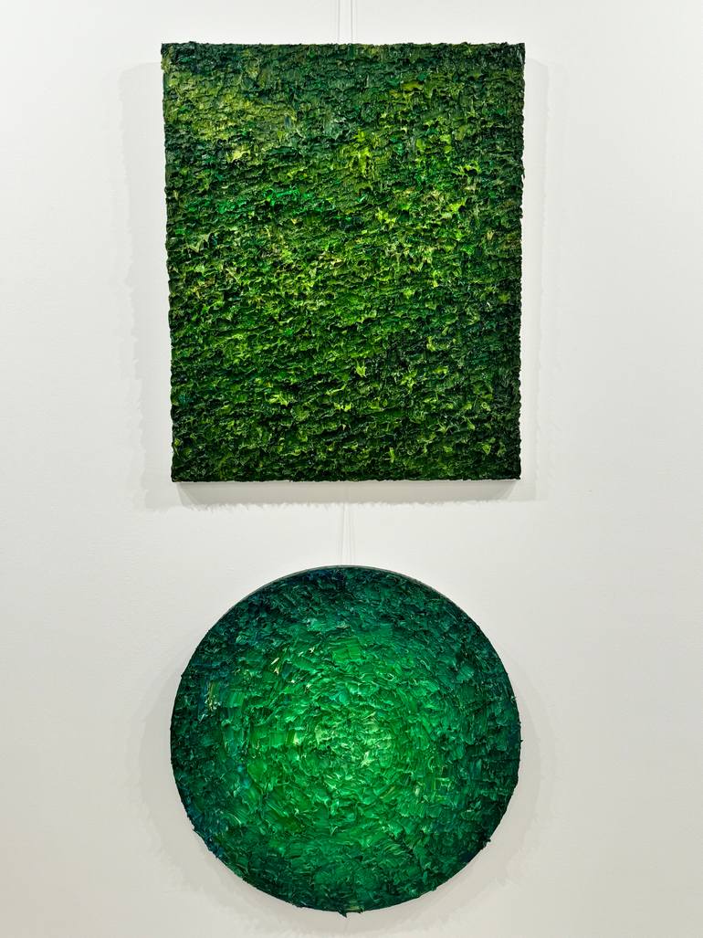 Original Abstract Expressionism Abstract Painting by Davids Baumanis