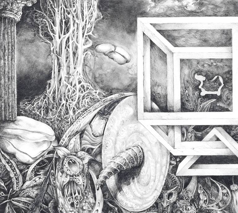 Original Surrealism Other Drawing by Otto Rapp
