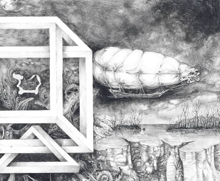 Original Surrealism Other Drawing by Otto Rapp