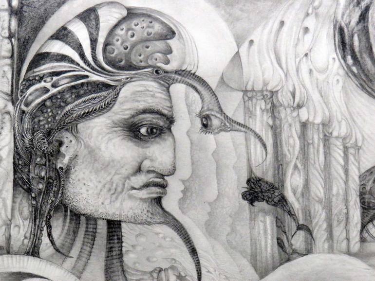 Original Surrealism Other Drawing by Otto Rapp