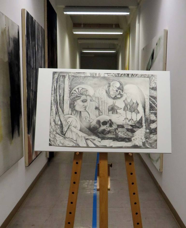 Original Surrealism Other Drawing by Otto Rapp