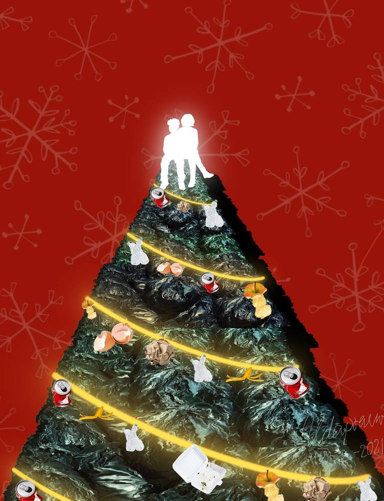 Garbage Christmas Tree - Print