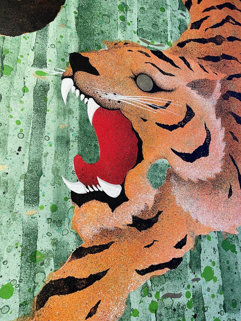 Original Conceptual Animal Painting by Dede Artworks