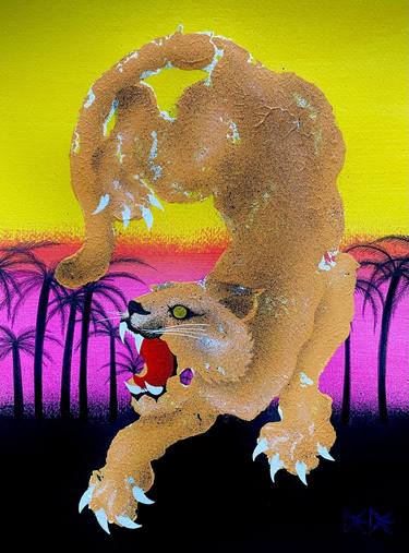 Original Conceptual Animal Painting by Dede Artworks