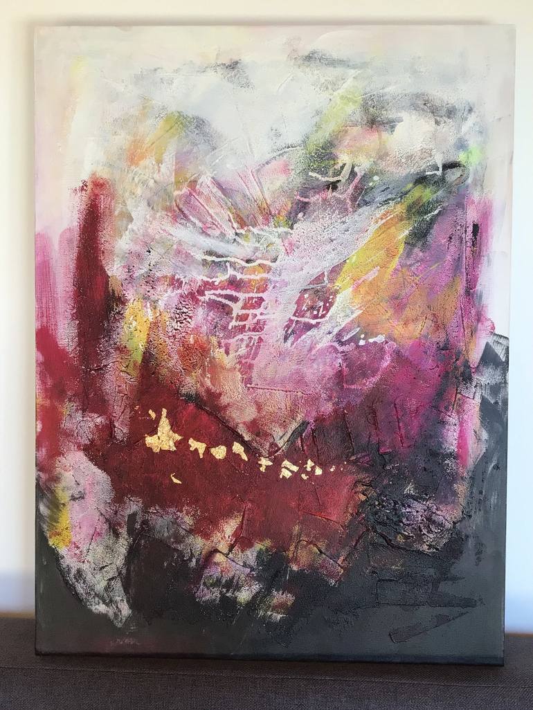 Original Abstract Expressionism Abstract Mixed Media by Susanna Schorr