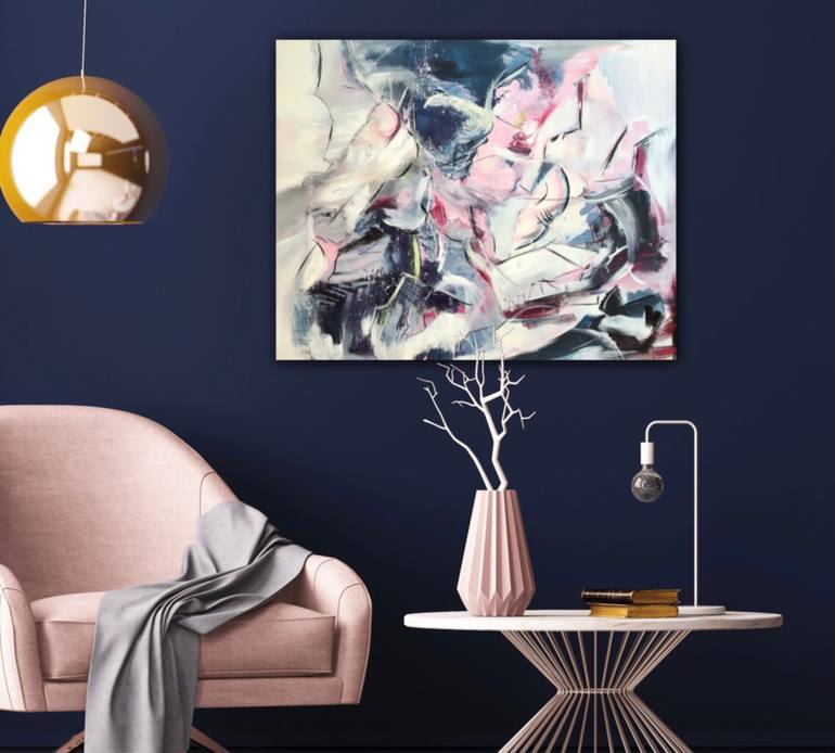 Original Abstract Expressionism Abstract Painting by Susanna Schorr