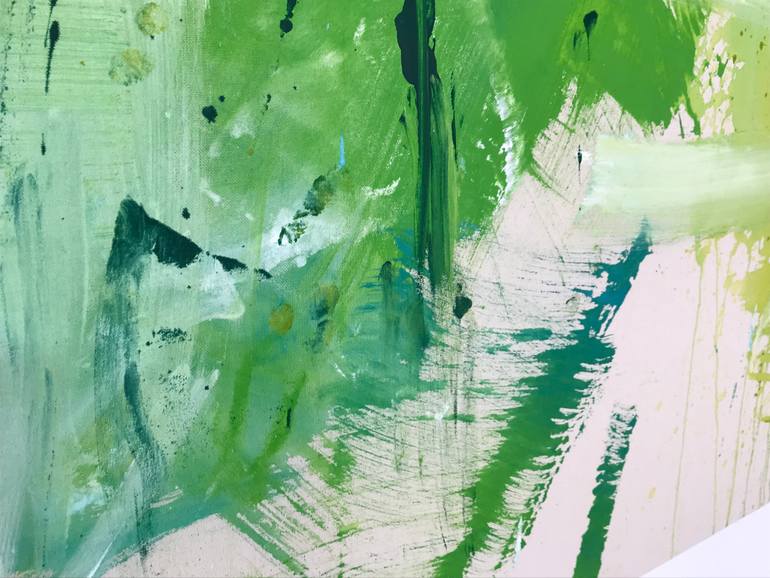 Original Abstract Expressionism Abstract Painting by Manuela Karin Knaut