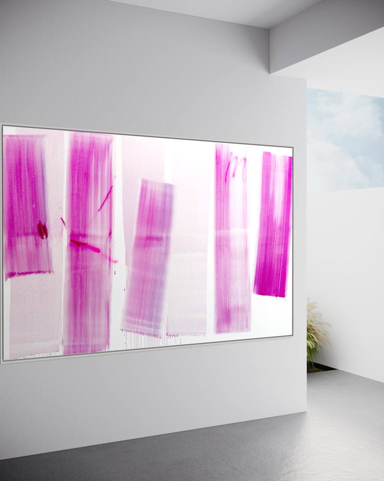 Original Abstract Expressionism Abstract Painting by Manuela Karin Knaut