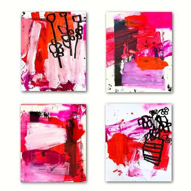 Late blossom series, set of 4 works thumb